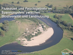 Flussauen und Feuchtgebieete im Spannungsfeld zwischen Biodiversität und Landnutzung